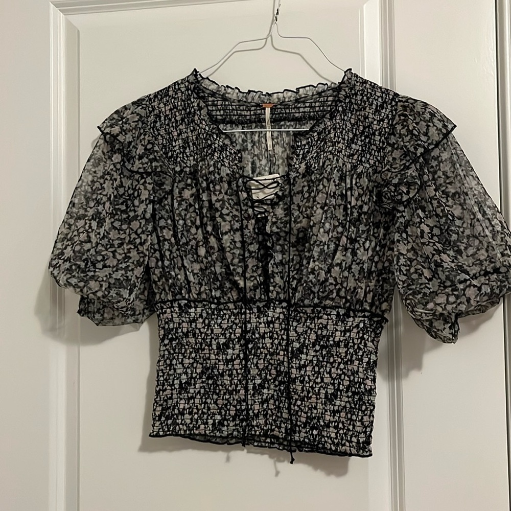 Free People Beatrice Floral Top - Picture 3 of 7